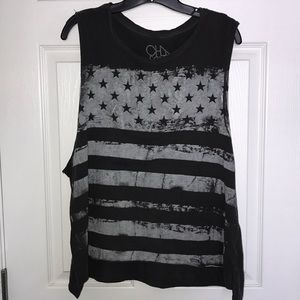 American flag tank